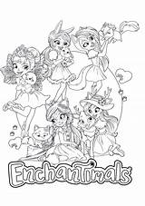 Enchantimals Coloriage Imprimer Youloveit Gratuitement Disney Fabuleuses Préférés Copines Soin Leurs Prennent Sont Dxf Eps sketch template