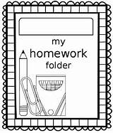 Homework Colouring Pages Folder Cover Sheet Ecdn Teacherspayteachers Source sketch template