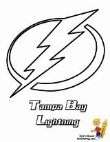 Tampa Lightning Nhl Colouring Yescoloring Bruins Boston Hookup sketch template