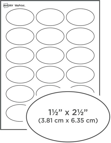 oval label template printable templates
