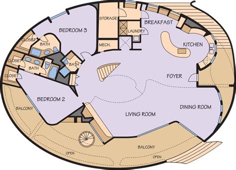 level floor plan dome house monolithic dome homes floor plans