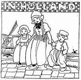 Kleurplaat Kleurplaten Vroeger Hollandse Oud Dutch Holanda Klederdracht Uitprinten Downloaden sketch template