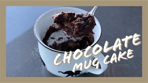Fudgy Chocolate Microwave Mug Cake Youtube