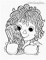 Raggedy Ann Coloring Pages Christmas Cartoon Andy Printable Characters Kids Cartoons Color Visit Popular Drawing sketch template