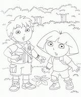 Diego Coloring Kids Funny Print sketch template
