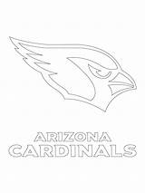 Coloring Nfl Pages Cardinals Arizona Printable sketch template