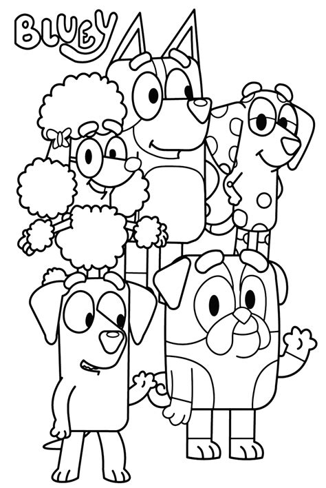 bluey coloring pages  printable coloring pages