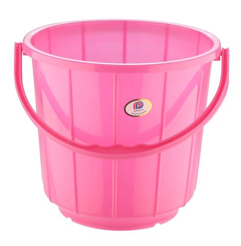 dynasty plastic handle bathroom bucket  ltr capacity  litres size