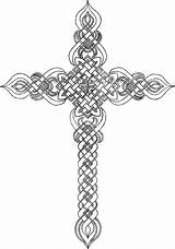 Crosses Gothic Crowly sketch template