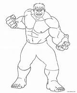 Hulk Coloring Pages Printable Avengers Kids sketch template
