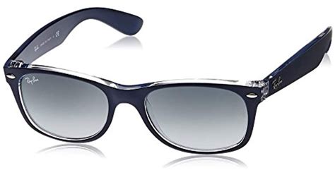 ray ban unisex new wayfarer classic rb2132 sunglasses in blue for men