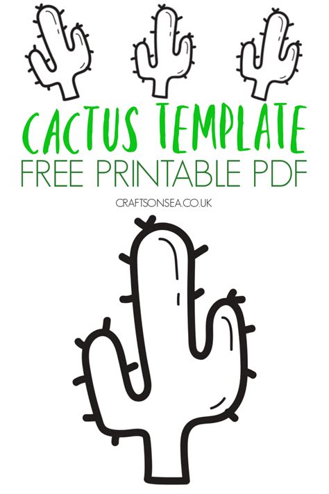 cactus template  printable  templates printable