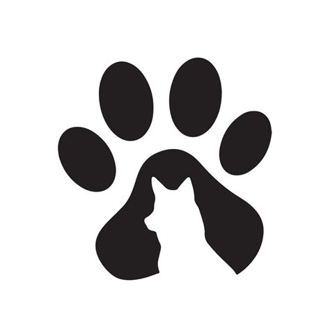 silhouette   dogs paw paw prints  dog puppy icon  trace