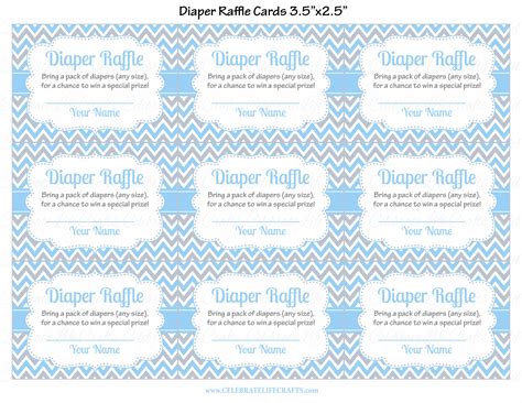 diaper raffle ticket printables