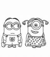 Minion Coloring Pages Kevin Getcolorings sketch template