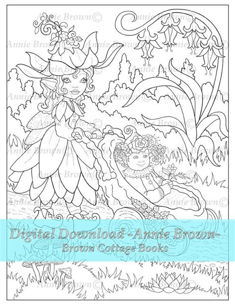 fairies coloring page fantasy art printable   etsy