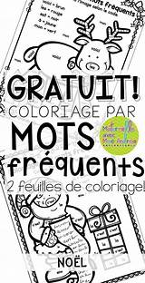 French Christmas Sight Sheets Word Choose Board Par Colour Teaching sketch template