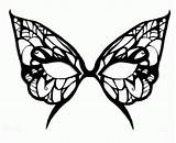 Mask Template Butterfly Masquerade Printable Templates Face Masks Coloring Superhero Drawing Animal Print Painting Pages Cliparts Designs Deviantart Coloringhome Google sketch template