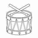 Trommel Tambor Schlagzeug Musicales Drums Instrumentos Instruments Coloringpages Revolutionary ähnliche Deckblatt sketch template