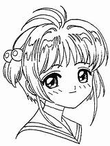 Coloring Sakura Cardcaptor Pages Card Captor Drawings Ws Color Manga Desenhos Print Template Cardcaptors Printable Para Girly Visit Choose Board sketch template