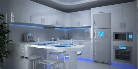 top high tech kitchen design trends  striking interior designs