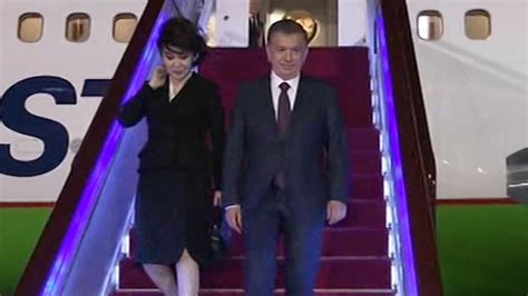 Uzbek President Arrives In Beijng For Belt And Road Forum Cgtn