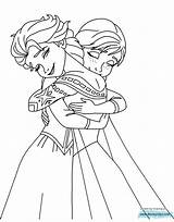 Elsa Anna Frozen Coloring Kids Pages Color Sheets Disney Drawing Fever Hugging Printable Colouring Disneyclips Print Children Princess Gif Hug sketch template
