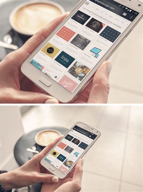 android phone psd mockup graphicburger
