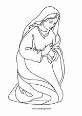 Tuttodisegni Presepe Vierge Virgen Nativity Presepio Inmaculada Senhora Nossa Bibbia Vergine Madonne María Religiose Pentecostes Szablony Colorier Assomption Druku Religioso sketch template