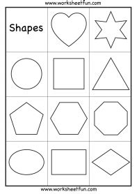 printable shapes worksheets  preschool  printable templates