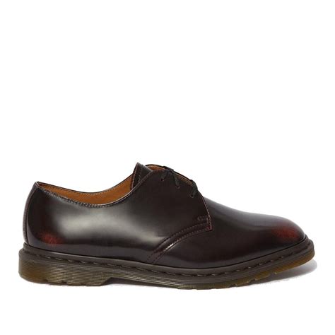 dr martens mens archie ii arcadia cherry red leather lace  shoes millars shoe store dr martens