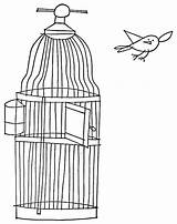 Bird Cage Coloring Pages Opening Ny Release sketch template