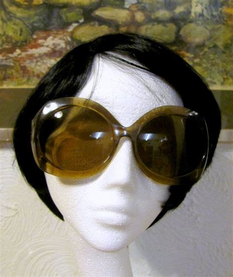 Movie Star Chic Huge Vintage Sunglasses Retro 1960s Italian Designer