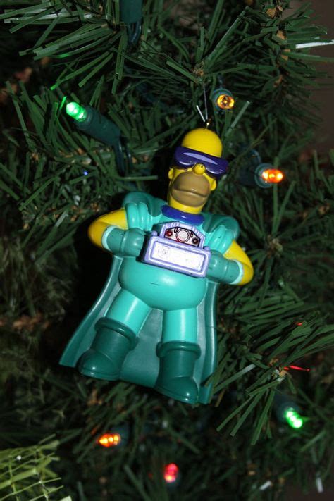 recycled geeky homer simpson christmas ornament  red light christmas ornaments homer