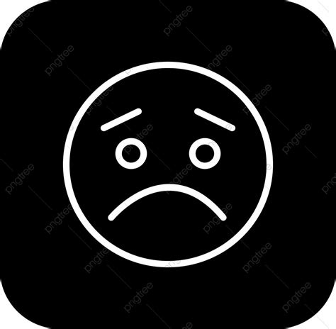 gambar ikon sedih terisolasi  latar belakang abstrak emoji