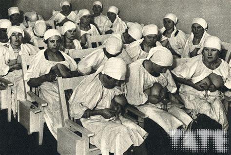 Soviet Wet Nurses At A Collecting Station For The Distribution Of