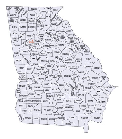 georgia counties history  information