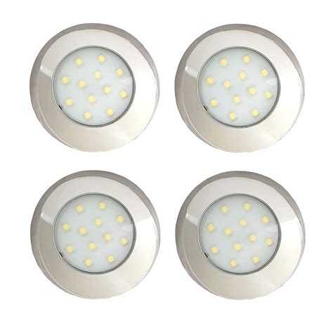 chrome led   surface mounted spot lights pack   downlights