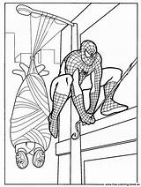 Coloring Spiderman Pages Popular sketch template