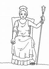 Coloring Hera Pages Apollo Greek Goddesses Gods Getcolorings Getdrawings Popular sketch template