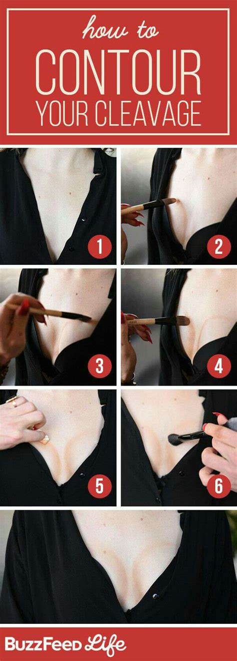 how to contour your cleavage yes your cleavage musely