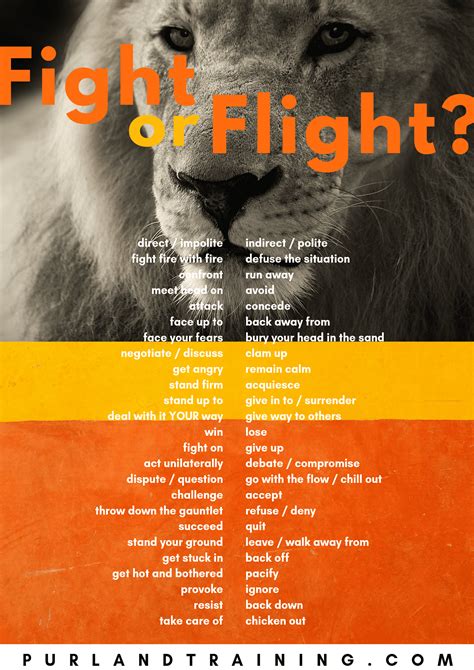 fight  flight response esol discussion activitieslearn english