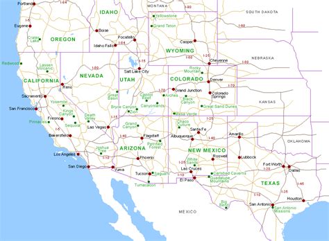 maps  southwest  west usa  american southwest