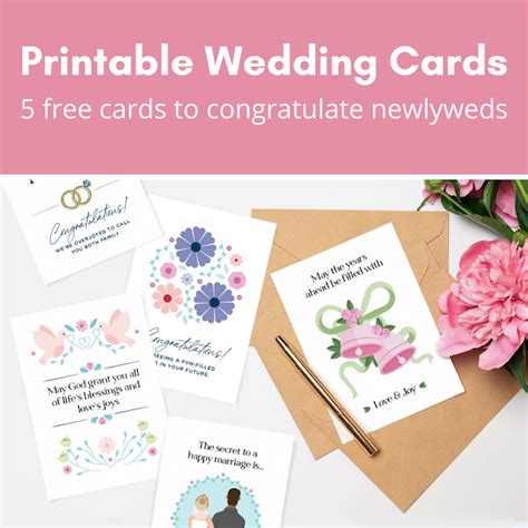 printable wedding cards   cards  congratulate newlyweds