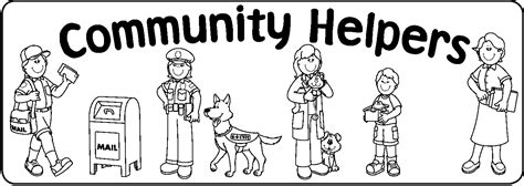 community helpers coloring pages preschool community helpers