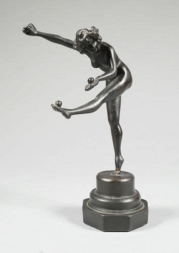 Vintage Art Deco Nude Woman Bronzed Statue Sold At Auction On 11th July