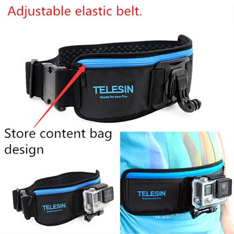 telesin accessories adjustable waist belt mount strapj hook mount  gopro hero