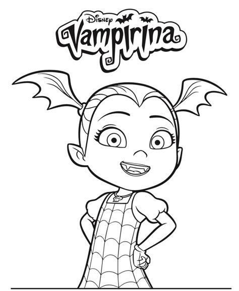 printable disney vampirina coloring pages