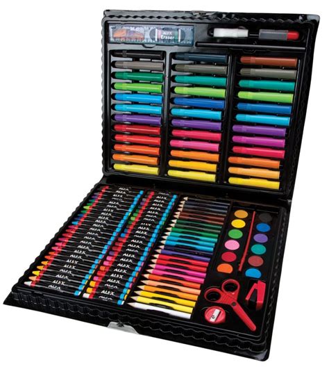 alex toys artist art set kit kids painting color pencils pastels drawing case nu ebay