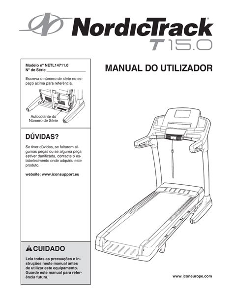 Nordictrack T 9 2 Treadmill User Manual Manualzz